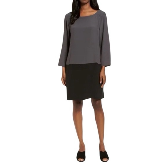 Eileen Fisher Dresses & Skirts - Eileen Fisher long sleeve loose fit shift dress size S excellent condition